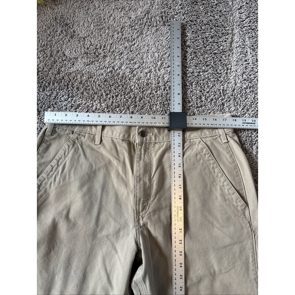 Carhartt Pants Mens 36x30 Brown Tan B299 GKH Carpenter Relaxed Canvas Work - Picture 2 of 5